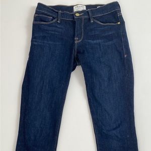 FRAME DENIM Jeans Le Skinny De Jeanne Medium Dark Wash Stretch Mid Rise size 27
